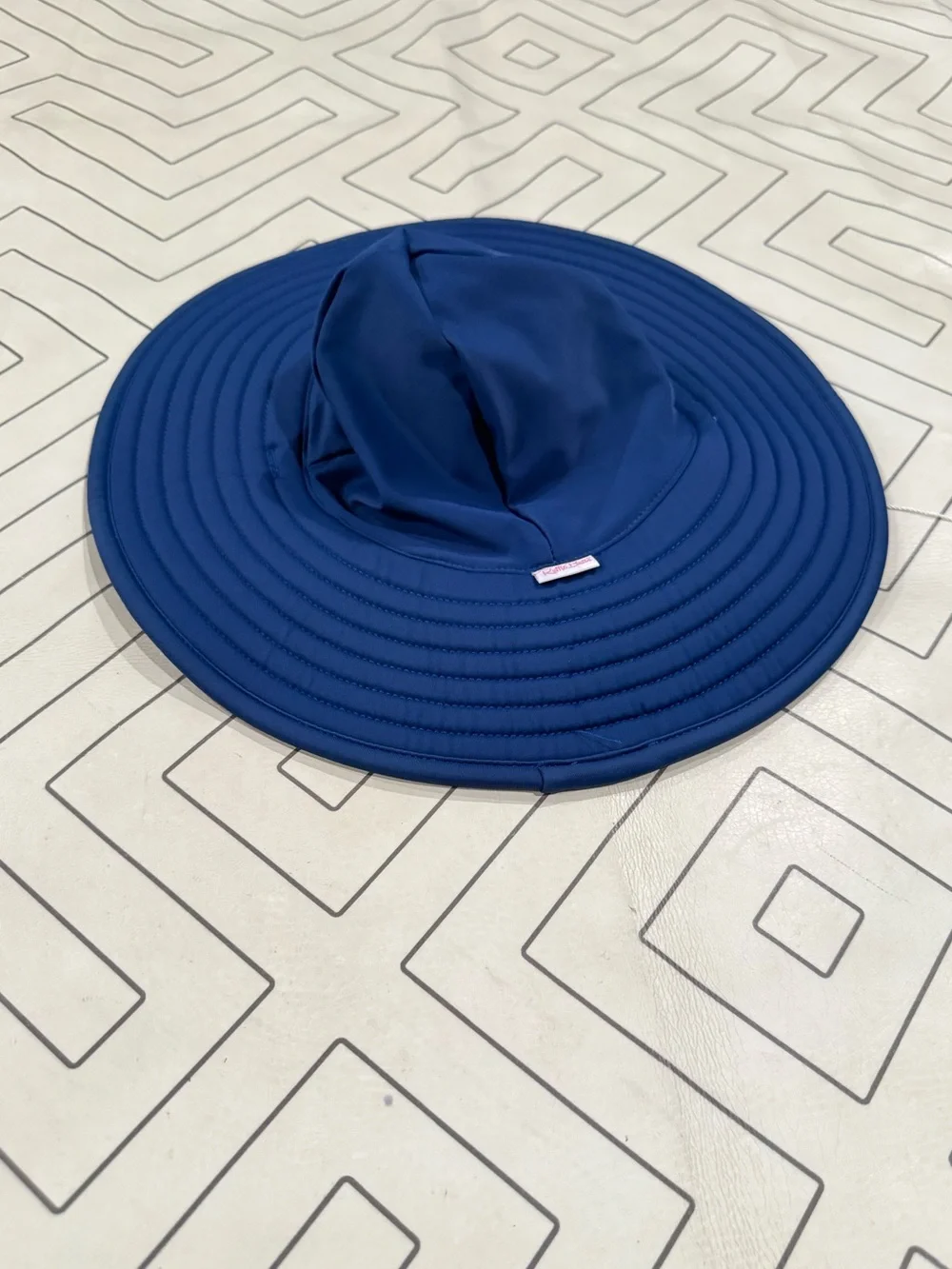 NWT Ruffle Butts Navy Swim Hat